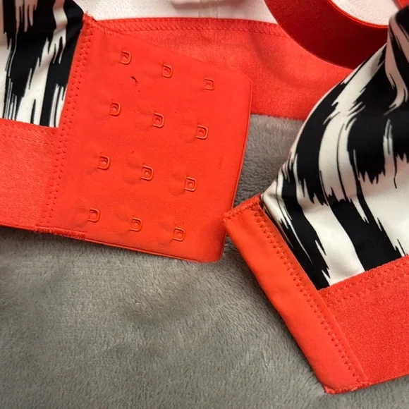 ThirdLove Black and White Bra with orange Accents - Picture 7 of 8